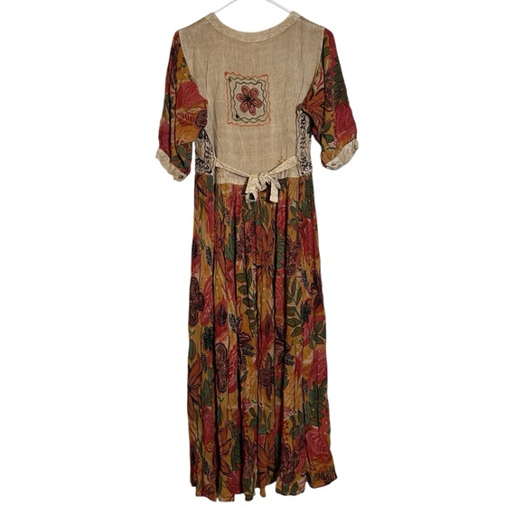 Twilion Floral Embroidered Bohemian Maxi Dress Multicolor Size 11 - Picture 2 of 12